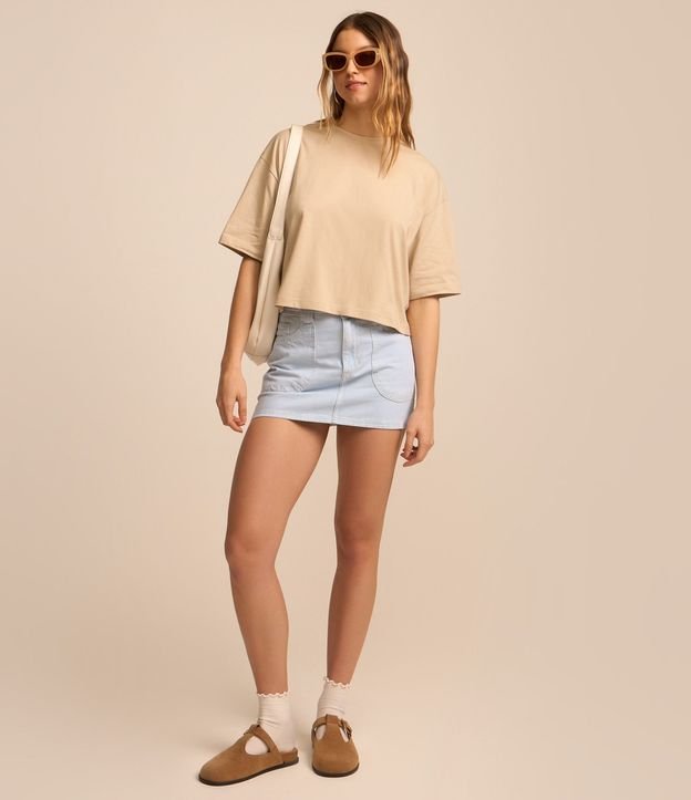 Blusa Cropped Oversized en Algodón Peruano 2