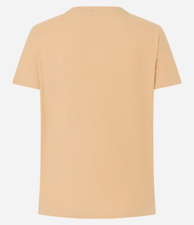 Blusa T-shirt en Flamé con Cuello V 6