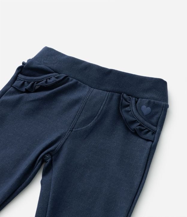 Pantalón Jegging Infantil con Volados en lo Bolsillo - Talle 1 a 5 años 6