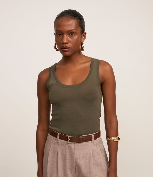Blusa Musculosa de Punto Ligero