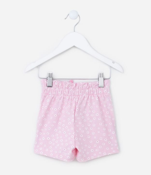 Short Clochard Infantil con Estampa de Mini Flores - Talle 1 a 5 años 2