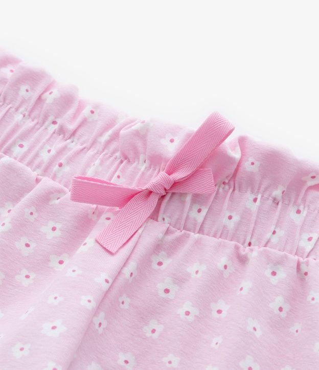 Short Clochard Infantil con Estampa de Mini Flores - Talle 1 a 5 años 5