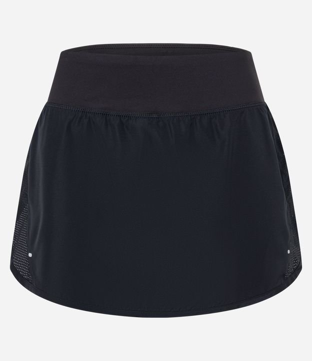 Short Pollera Deportiva con Recorte en Red