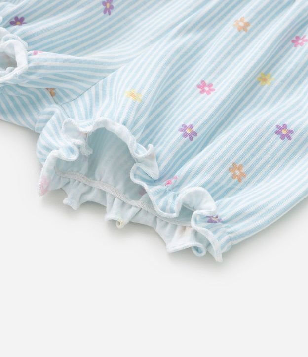 Conjunto Infantil con Volado y Moñas Aplicados - Talle 0 a 18 meses 7