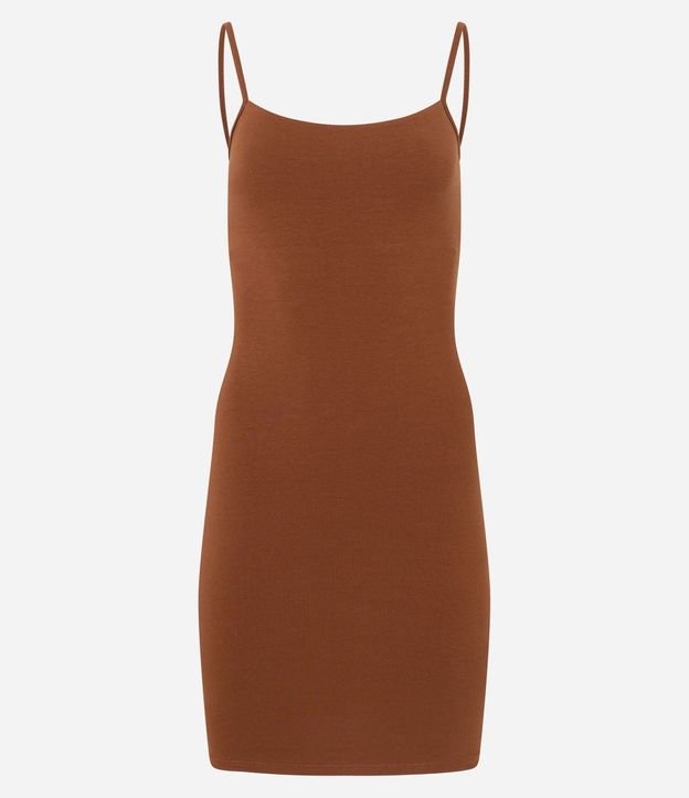 Vestido Corto en Algodón con Breteles Finos 5
