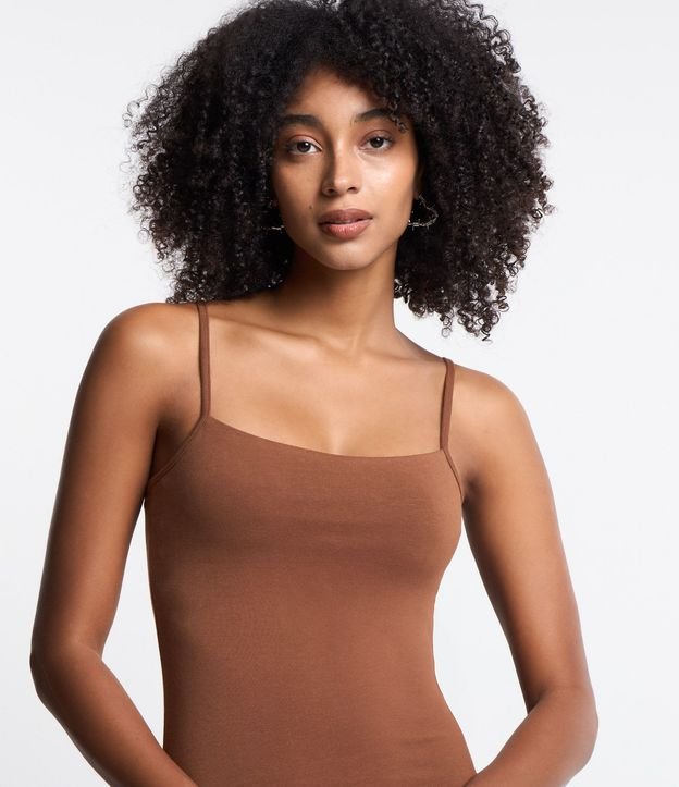 Vestido Corto en Algodón con Breteles Finos 4