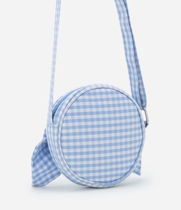 Cartera Transversal Infantil con Lazo de Cuadros - Talle U 4