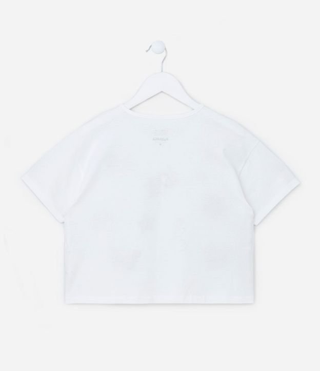 Remera Cropped con Estampa de Garabatos - Talle 5 a 14 años 2