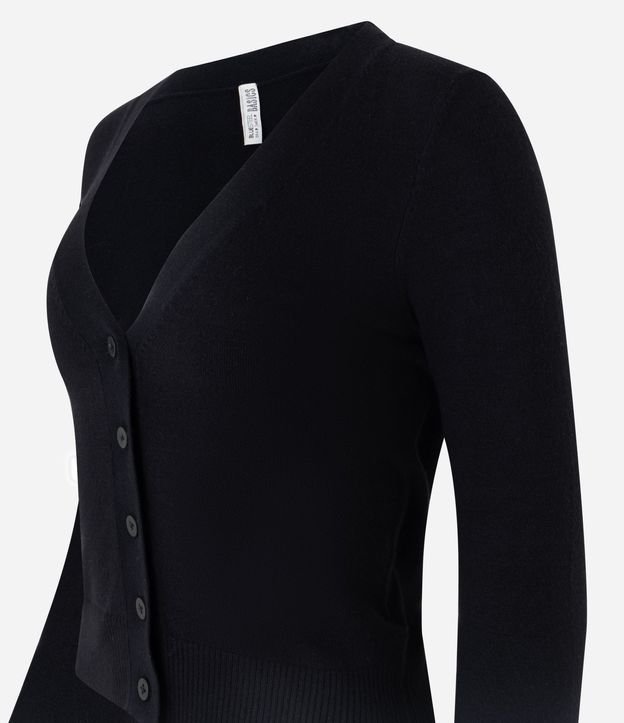 Cardigan Corto en Punto con Botones 5