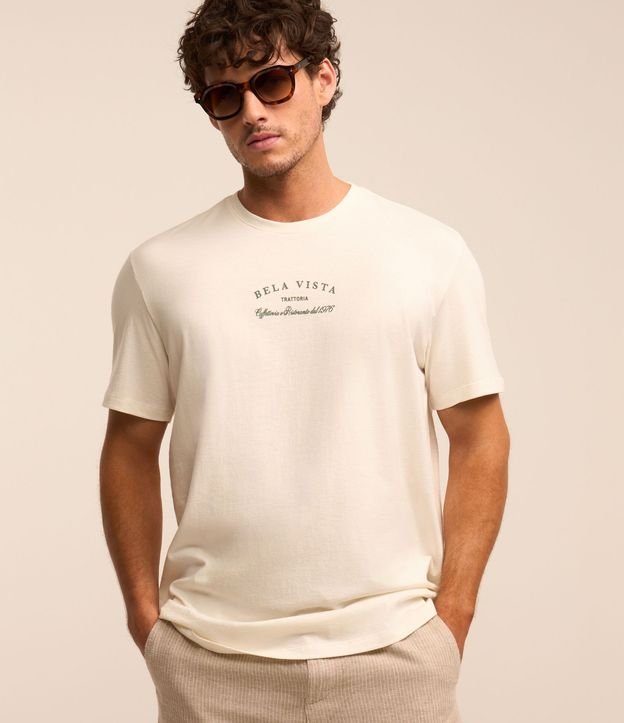 Remera en Algodón con Estampa Trattoria 3