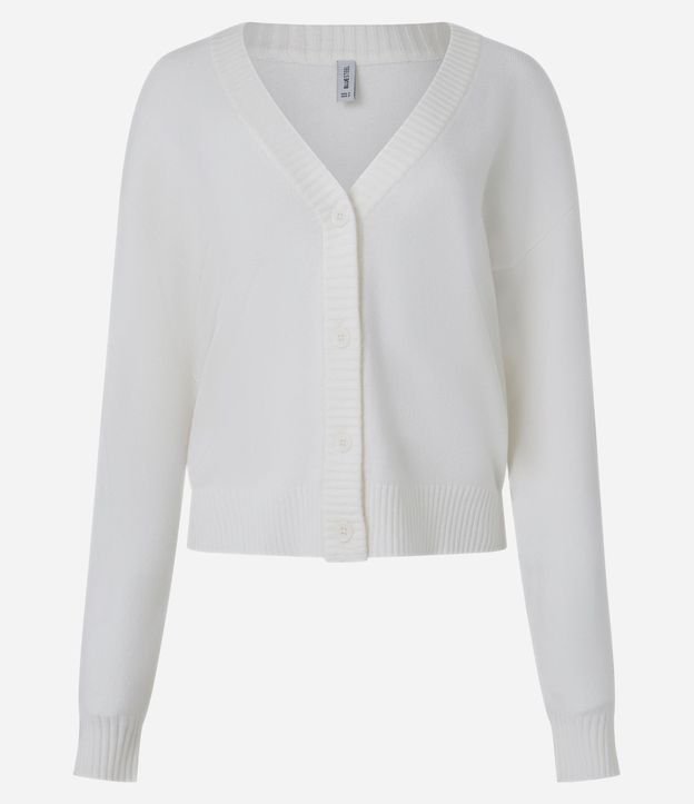 Cardigan Corto de Punto con Botones 1