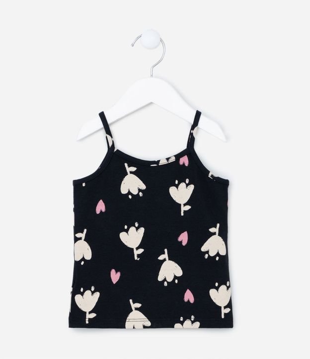 Musculosa Infantil con Estampa de Tulipanes - Talle 1 a 5 años