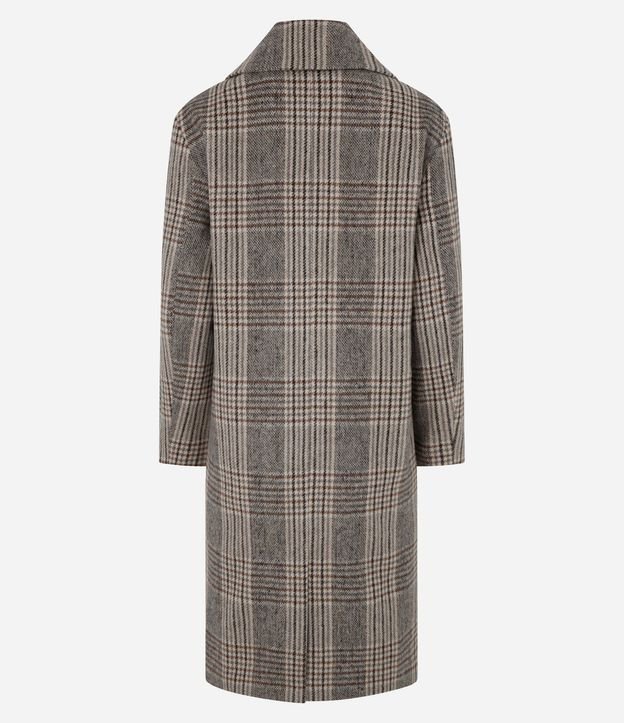 Saco Trench Coat en Polivelour de Cuadros 9