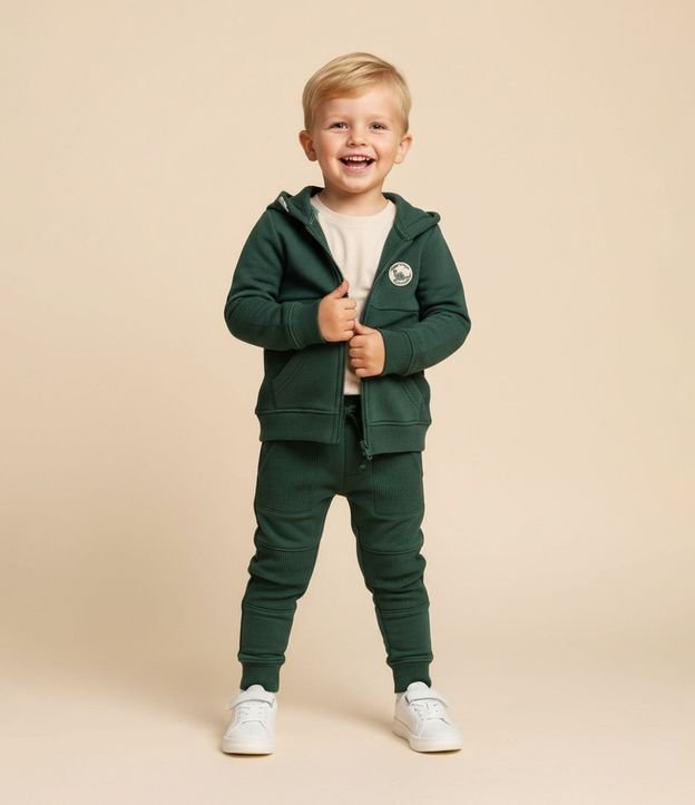 Pantalón Infantil con Recortes y Texturas - Talle 1 a 6 años