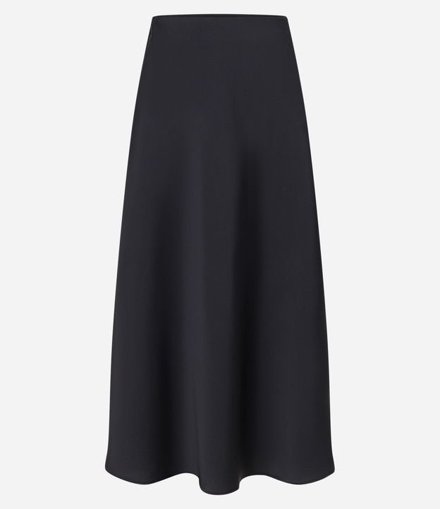 Pollera Midi Evasé en Tela Satinada 5