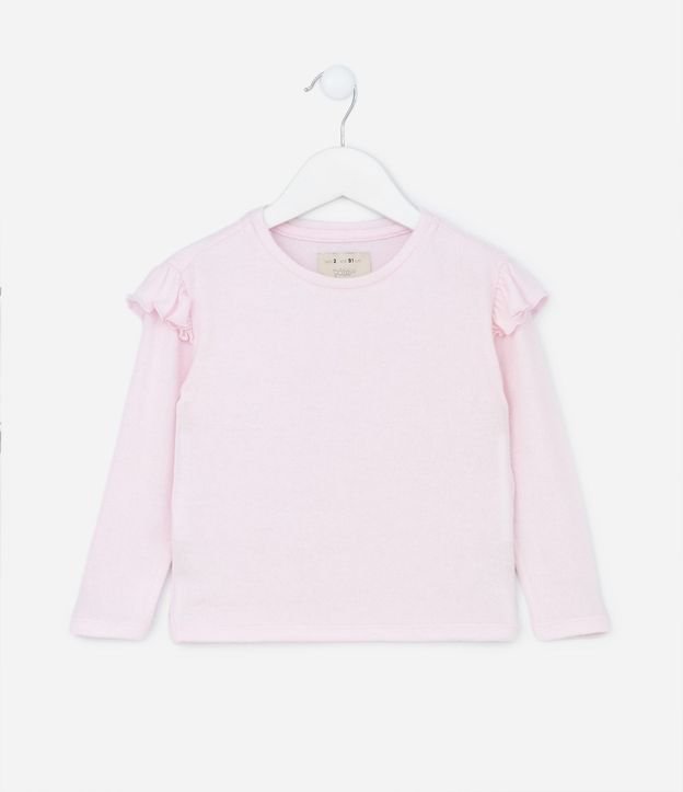 Blusa Infantil en Punto con Volados - Talle 1 a 5 años