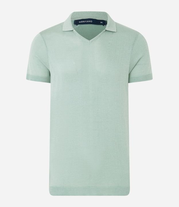 Remera Polo en Punto con Cuello V 6