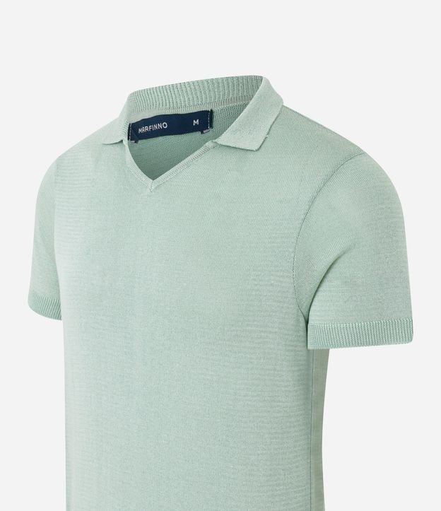 Remera Polo en Punto con Cuello V 7
