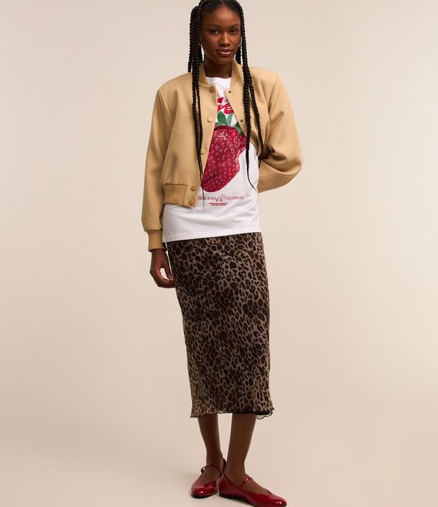 Remera en Algodón con Estampa Frutilla 2