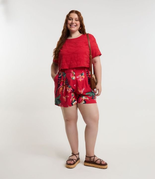 Blusa en Laise con Agujeritos Curve & Plus Size 2