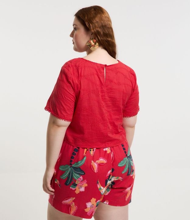 Blusa en Laise con Agujeritos Curve & Plus Size 3