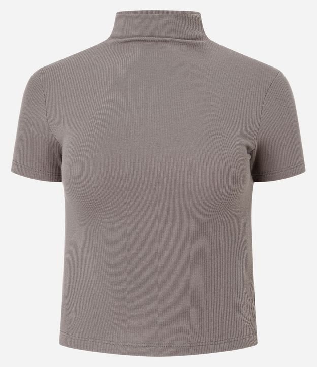 Blusa en Rib con Cuello Alto 4
