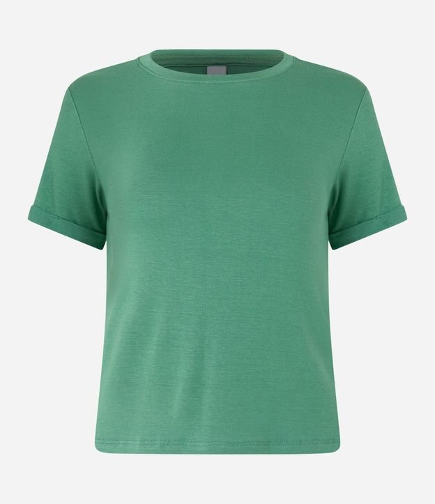 Blusa Básica en Viscosa con Manga Dobrada 4