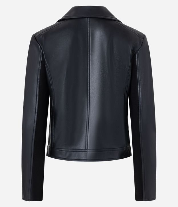 Campera Biker en PU con Punto Roma en la Manga 8