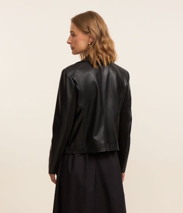 Campera Biker en PU con Punto Roma en la Manga 4