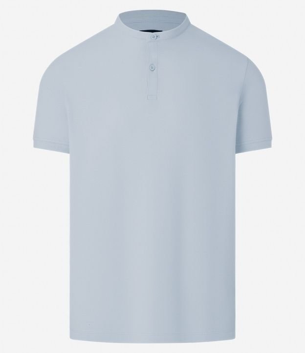 Camisa Polo Slim en Piquet Texturizado con Cuello Polo
