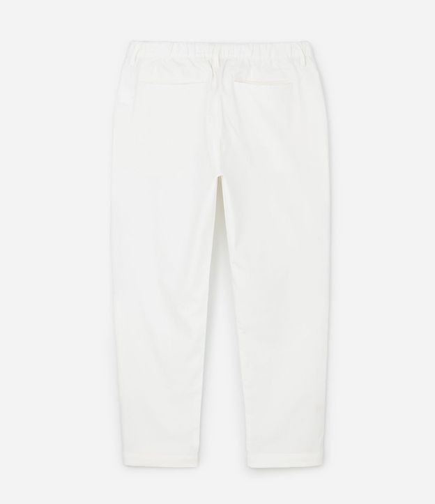 Pantalón Relaxed en Oxford de Algodón con Lazo en la Cintura 6