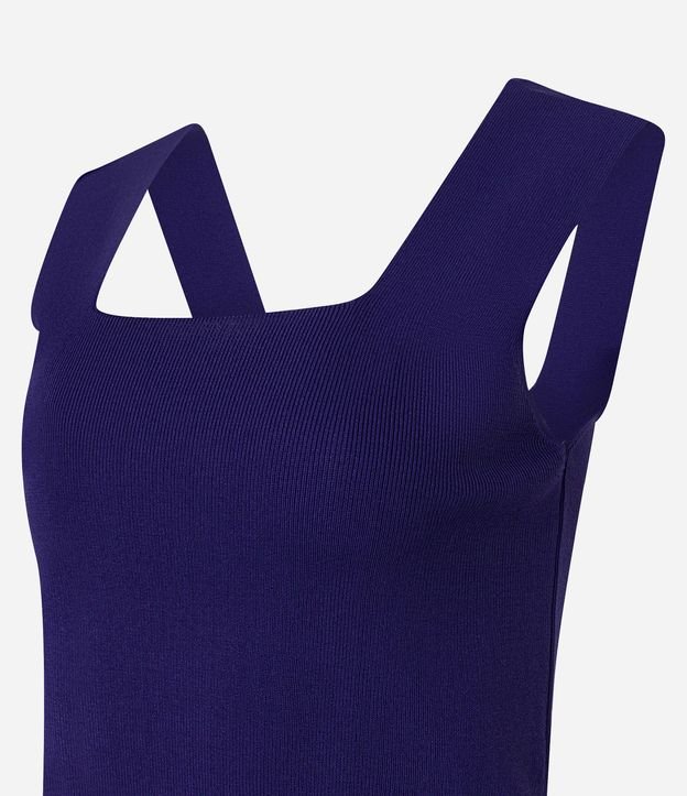 Blusa en Punto con Escote Cuadrado y Bretel Ancho 6