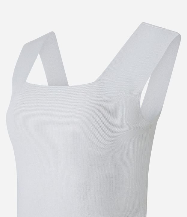 Blusa en Punto con Escote Cuadrado y Bretel Ancho 6