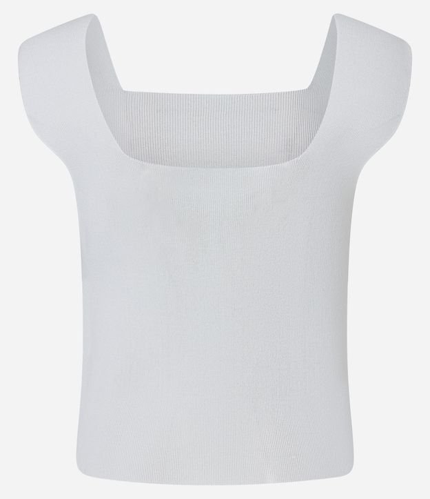Blusa en Punto con Escote Cuadrado y Bretel Ancho 7