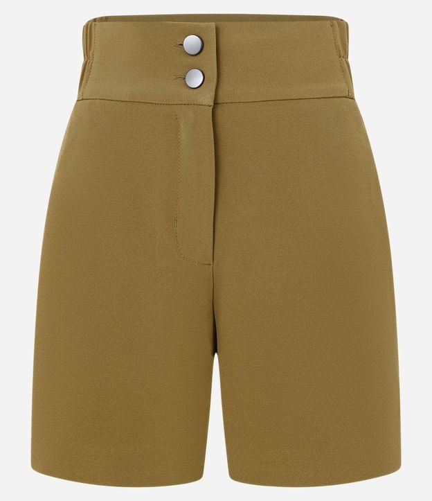 Short Sastre con Cintura Elástica y Abotonado Doble 5