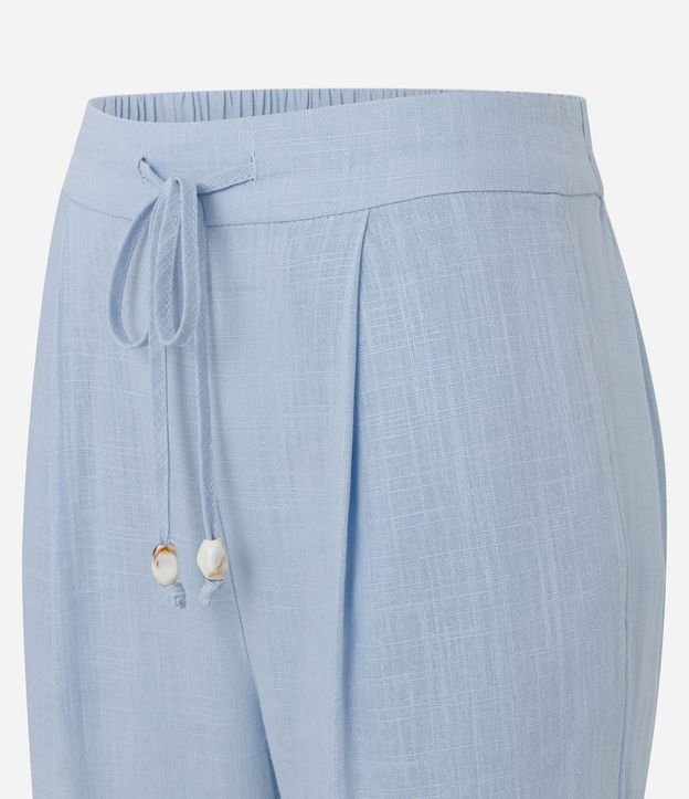 Pantalón Fluído en Viscolino con Cintura Elástica y Lazo 9