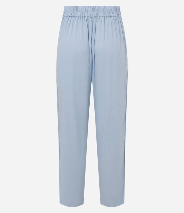 Pantalón Fluído en Viscolino con Cintura Elástica y Lazo 10