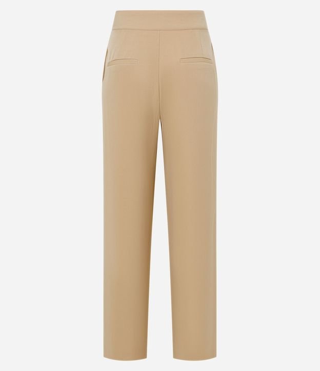 Pantalón Wide Leg Sastrería Tiro Alto con Botones Dobles 7