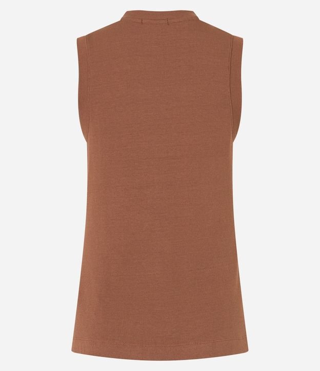 Blusa Chaleco en Rib con Abotonado Delantero 8