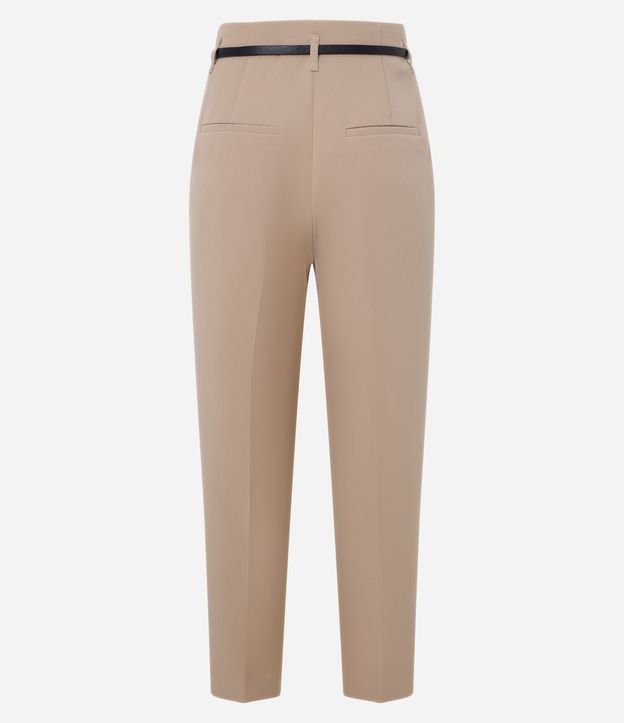 Pantalón Zanahoria Sastrería con Cinturón Hebilla 10