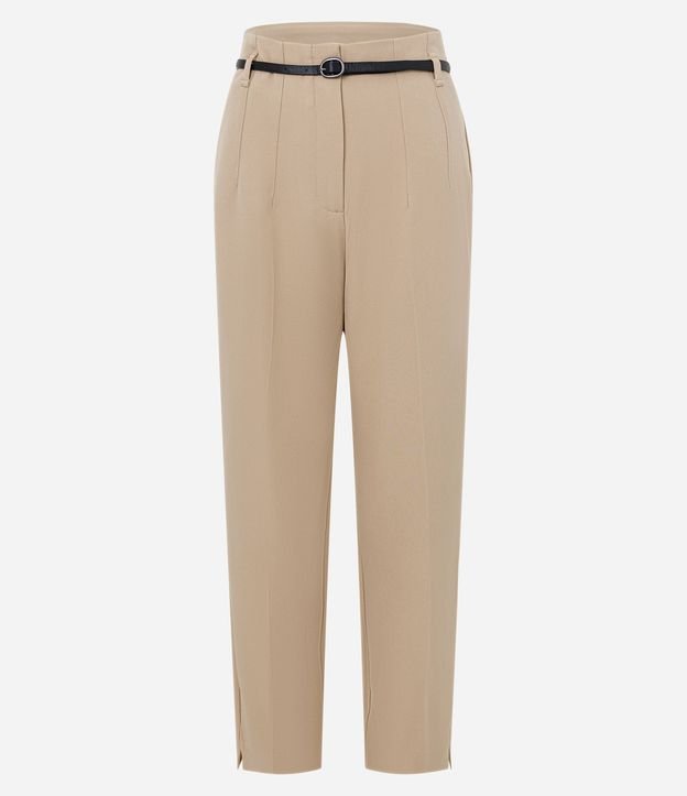 Pantalón Zanahoria Sastrería con Cinturón Hebilla 8