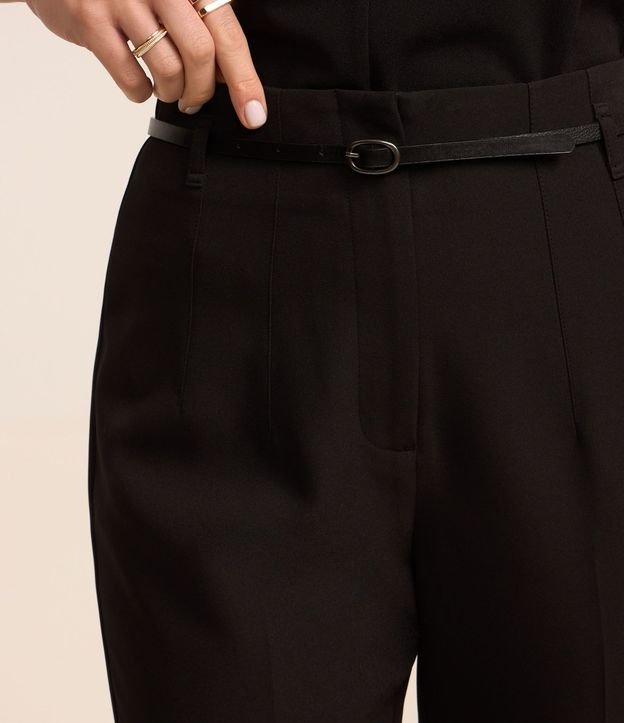 Pantalón Zanahoria Sastrería con Cinturón Hebilla 4