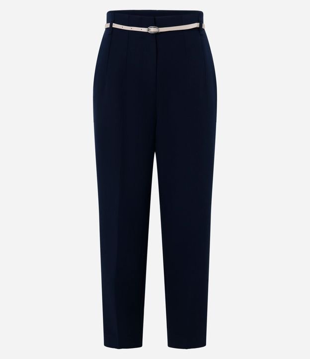 Pantalón Zanahoria Sastrería con Cinturón Hebilla 4