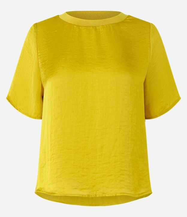 Blusa Satinada con Cuello en Rib 6