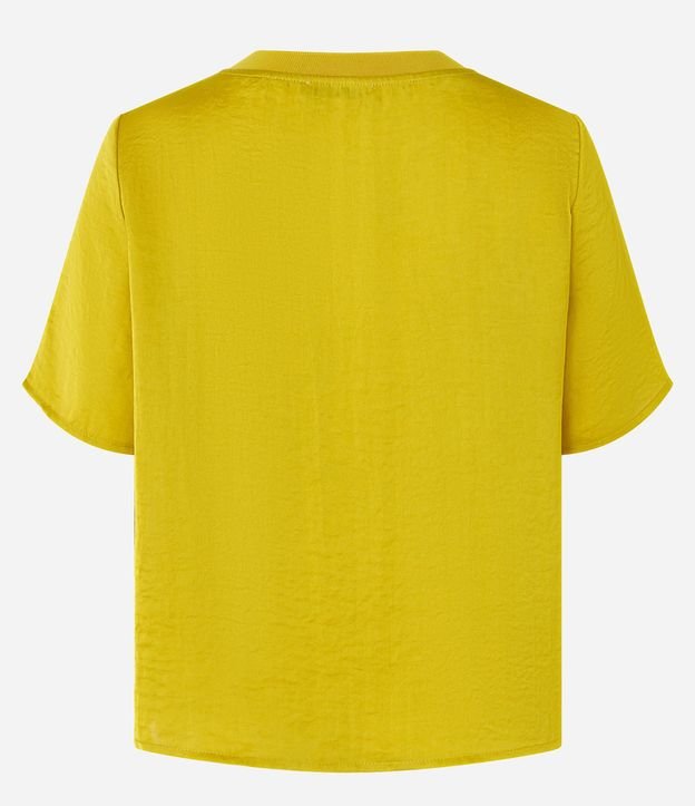 Blusa Satinada con Cuello en Rib 8