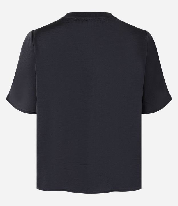 Blusa Satinada con Cuello en Rib 6