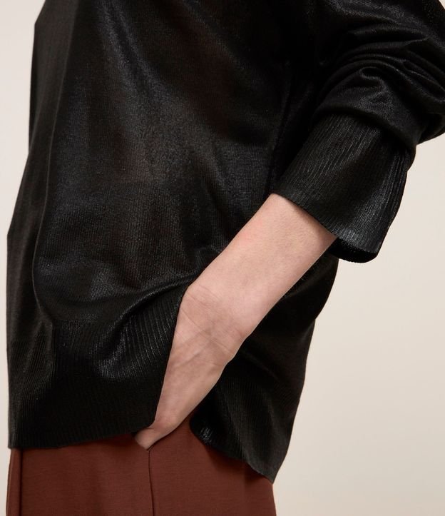Blusa en Punto con Sisa Raglán y Foil 5
