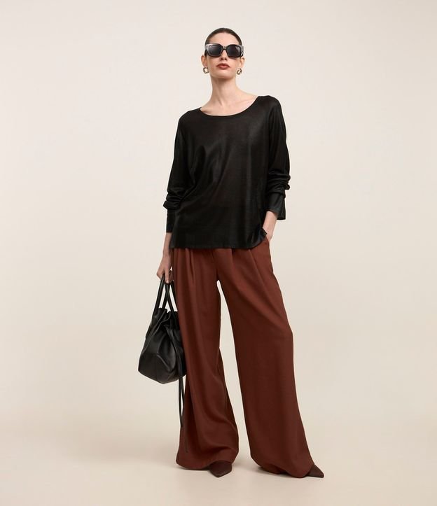 Blusa en Punto con Sisa Raglán y Foil 6