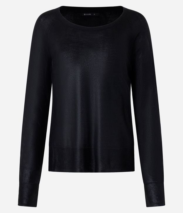 Blusa en Punto con Sisa Raglán y Foil 9