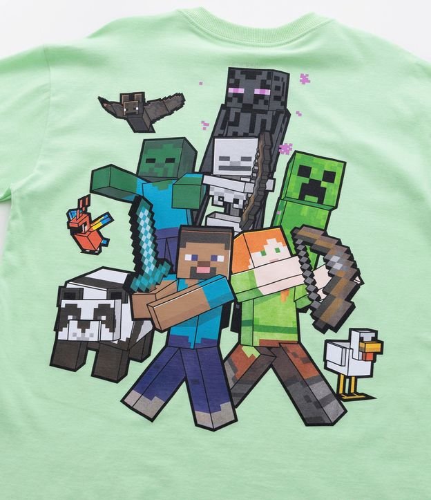 Remera Oversized Infantil con Estampa Minecraft - Talle 5 a 14 años 13